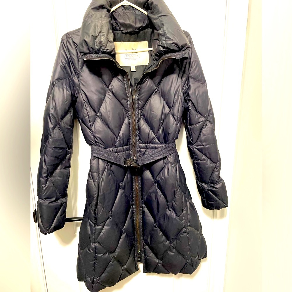 Coach Down-filled Puffer Coat. Size XS